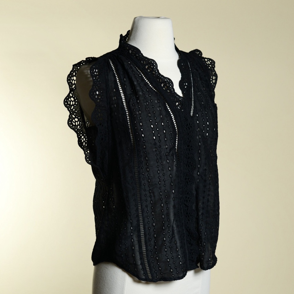 NEW WHBM Eyelet Blouse XXS - Picture 6 of 13
